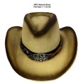 thumbnail image 2 of Straw Cowboy Hat Men Cowgirl Hats Women Sun Hat Sombreros Vagueros Classic Western Accents, 2 of 6