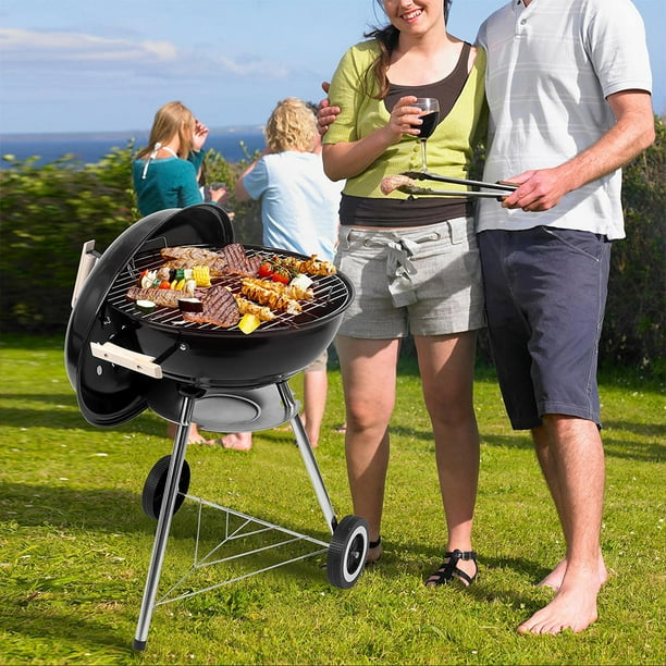 Barbecue au charbon de bois pour plein air camping BBQ - LIVINGbasics®