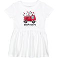 thumbnail image 3 of Inktastic It's My 1st Valentine's Day Fire Truck with Cute Dalmatian Girls Baby Dress, 3 of 5