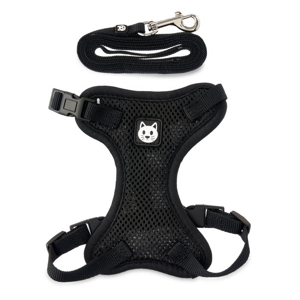 Vibrant Life Mesh Cat Harness & Leash Set, One Size Fits Most
