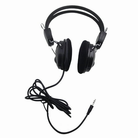 1 set x metal detector adapter headphones-Black