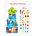thumbnail image 3 of Sand Water Table for Toddlers, Double-Sided Kids Activity Table with 37 Accessories, Outdoor Sensory Play Table, Summer Water Play for 3+ Year Olds, 3 of 6