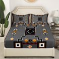 thumbnail image 3 of Erosebridal Hippie Boho Aztec Full Sheet Sets,Geometric Bedding Full Size,Tribal Bedroom Decor, 3 of 7