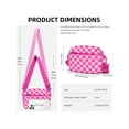 thumbnail image 5 of Small Checkered Crossbody Bag for Women Cute Purses Trendy Shoulder Handbags Wide Strap Checkered Crossbody Bag for Women Bum Bag Fanny Pack Chest Shoulder Purses Belt Sling Bag, 5 of 5