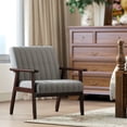 thumbnail image 2 of HOMCOM Chaise d'Appoint Moderne avec Pieds en Bois Dossier Capitonné pour Chambre, 2 of 10