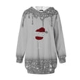 thumbnail image 4 of Pisexur Robes de Noël pour Femmes Mode Imprimé Verres à Vin Rouge Robes de Fête Décontractées à Manches Longues Sweat à Capuche Robes d'Automne de Noël Mini Robe avec Poches, 4 of 4