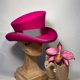 thumbnail image 2 of Sombrero de copa asimétrico, sombrero de lana, sombrero Unisex para hombres y mujeres, sombrero Steampunk, sombrero de copa, cinta decorativa a la moda, cubierta para sombrero, cabeza para hombres, 2 of 5