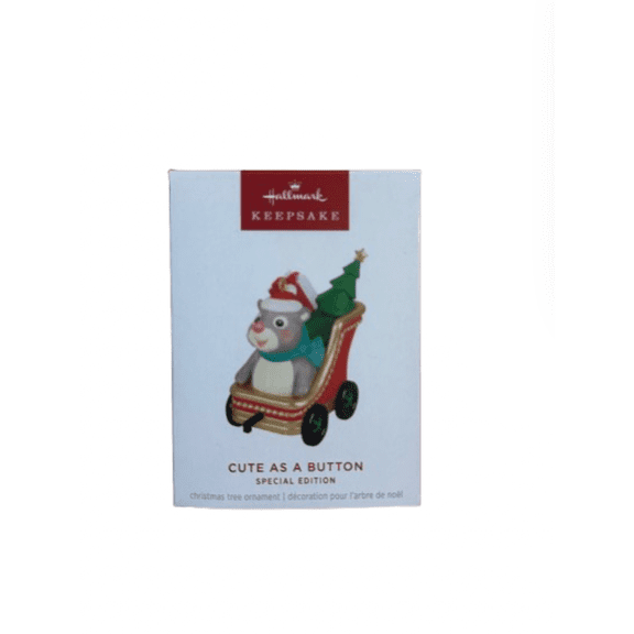 Hallmark 2025 Keepsake Cute as a Button Limited Edition Christmas Ornament New