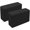 Black, variant on Yoga Blocks 2 Pack EVA Foam Exercise Brick Non Slip Stretching Pilates Set | Firm Foam Holds Steady Under Weight While The Beveled Edges Stay Easy On Hands During Long Stretch Session
