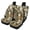 Deer and Maple Leaf Pattern Design, variant on Pzuqiu Skull and Cherry Blossom Design Car Seat Covers Full Set 3 Pack, Front and Rear Seat Cover Set Polyester All Season Fit Easy to Install for Cars Truck SUVs