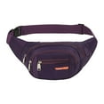 thumbnail image 3 of Riñonera Para Correr, Bolsa De Pecho Portátil Para Mujeres Y Hombres, Riñonera Informal Para Senderismo, Color Morado Púrpura Yinane riñonera para correr, 3 of 8