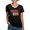 Black, variant on CafePress - North Carolina Flag Women's V Neck Dark T Shirt - Women's V-Neck Dark T-Shirt