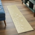 thumbnail image 3 of Kitchen Runner 2 x 6 Ft, Brown Wildflowers Non-Slip Residential Carpet, Modern Floral Butterfly Plant Indoor Crawling Mats Runner Rugs for Living Room/Dining Room/Bedroom, 3 of 8