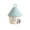 Mint Green, variant on Qonioi House Shaped Storage Basket With Lid, Decorative Desktop Organizer for Cosmetics Trinkets, Portable Vanity Caddy for Bedroom Table Tidying, Gray