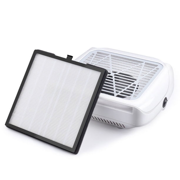 Colector de plumero de uñas de material profesional, aspira fácilmente el polvo, para taladros de uñas Limpiador de polvo de uñas Extractor de ventilador para uñas acrílicas y poli