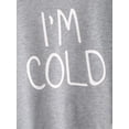 thumbnail image 3 of Sudadera con capucha SweatyRocks para mujer, manga larga, color gris XXL, 3 of 4