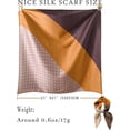 thumbnail image 2 of 100% Mulberry Silk Scarf for Women Hair Lightweight Square Neckerchief Wrap For Head Scarves 21", 2 of 10