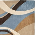 thumbnail image 3 of Safavieh Modern Art 2'6" X 12' Hand Tufted Rug in Blue and Brown, 3 of 3