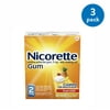 (3 pack) (3 Pack) Nicorette Nicotine Gum, Stop Smoking Aid, 2 mg, Fruit Chill Flavor, 100 count