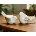 thumbnail image 6 of WYZCTTD Small Birds Statues White Ceramic Home Decor Modern Style Decorative Ornaments Animal Figurines for  Home Office Cabinets (2Pcs White), 6 of 6