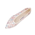 thumbnail image 2 of RoamHome Women's Pointed Toe Ballet Flats Floral Print Mesh Slip-On Comfy Loafers Breathable Lightweight Walking Shoes Daily Casual, 2 of 9