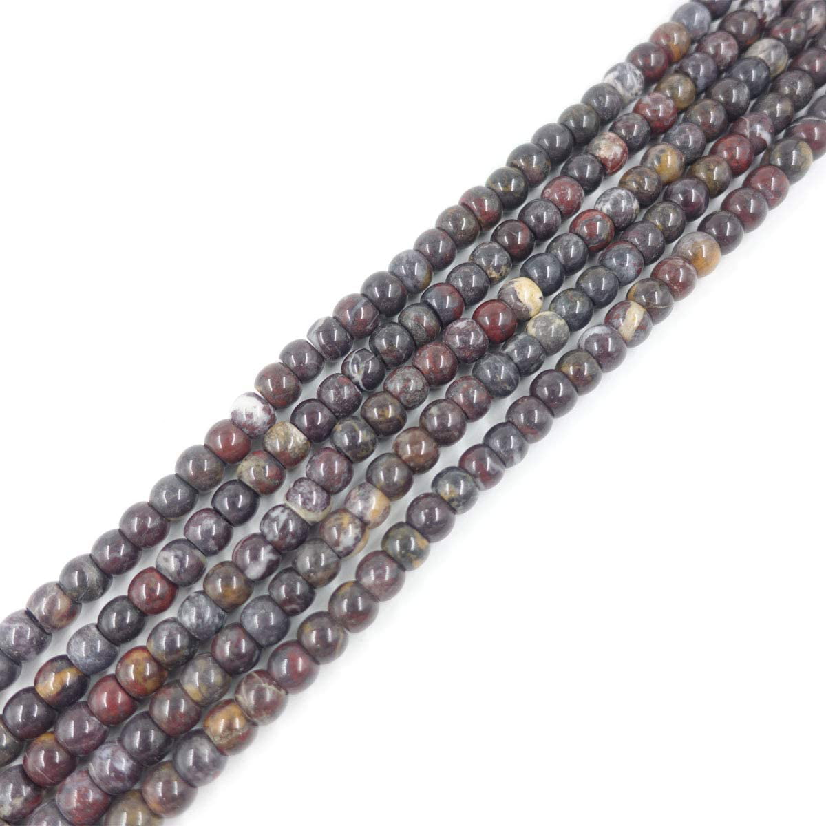 Nature Wood Stripe Stone Beads Diy Accessories Healing Shining Strand Lots 