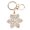 White, variant on Rhinestone Snowflake Keychain Exquisite Sparkling Cute Keyring Handbag Pendant White (3.54 in / 9 cm)