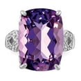 thumbnail image 5 of Sterling Silver Rhodium-plated Amethyst & Diamond Ring QR2926AM, 5 of 5