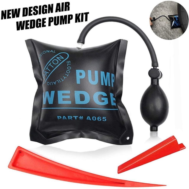 Car Air Wedge Pump Kit, 2 PCS Car Air Wedge Kit Come with 3 Tools, Useful Tool for Cabinet and Window Installation, Hanging Doors, Auto Repair, and Leveling Appliances 3 Pcs