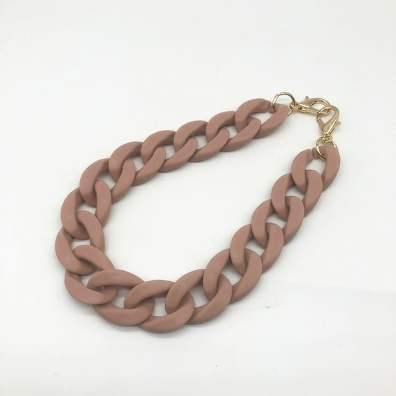Acrylic Lady DIY Elegant Replacement Strap Clear Design Bags Accessories Shoulder Bag Belt Bag Strap Decorative Chain Chain Bag Strap PINK