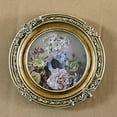 thumbnail image 1 of Langgg Picture Frame Embossed Living Room Photo Gallery Bedroom Baroque Photo Frame Round, 1 of 9