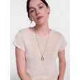 thumbnail image 5 of Scenario Women's and Women's Plus Pullover Rollneck Lightweight Sweater with Short Sleeves, Sizes XS-4X, 5 of 6