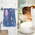 thumbnail image 7 of Yayeee 2 Pack Hand Towels for Bathroom 100% Cotton 16" x 28" Kitchen Towel, Light Pink Jellyfish, 7 of 7