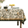 thumbnail image 1 of Mantel patdrea Designer de lino francés verde 140x220 cm, 1 of 9