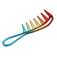 thumbnail image 3 of Unique Bargains Wide Tooth Hair Comb Large Hair Fork Comb Hairdressing Styling Tool for Men Women Plastic Multicolor, 3 of 5