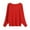Red, variant on GigrtiJin Knitted Sweaters for Women Long Sleeve Round Neck Solid Color Casual Sweater Loose Comfy Pullover Top