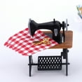 thumbnail image 4 of Modelo De Pedal De Sastre Vintage, Piezas Móviles, Casa De Muñecas, Máquina De Coser Vintage, Artesanía Exquisita, Compacta Para Adornos, 4 of 8