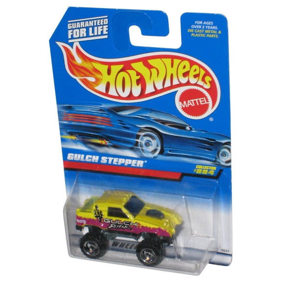 Hot Wheels Gulch Stepper (1997) Yellow & Purple Toy Truck #884