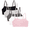 Heather Grey/Black/Blush/Charcoal/White, variant on Women's Spaghetti Strap Cotton Sports Bra, 5-Pack, Style 9036