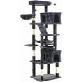 thumbnail image 7 of 73" Multi-Level Cat Tree Tower for Large Cats with Scratching Posts, Condos, Perch, Hammocks & Toys, Large Cat Jungle Gym for Indoor Cats, Ideal for Multi-Cat Households, Grey, 7 of 7