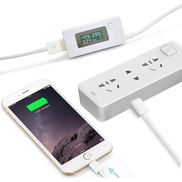 Medidor de potencia USB Taian Probador de corriente y voltaje Multímetro Cargador USB Detector de capacidad de corriente y voltaje Adecuado para computadora Banco de energía móvil XianweiShao 8390614513228