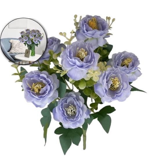 Artificial Flower Silk Peonies Faux Flowers Fake Peonies Artificial Flowers Peonies Bouquet for Table Centerpieces Decoration Wedding Decor Home Party Decor