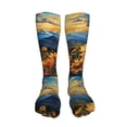 thumbnail image 5 of Naloa Sunset Sky Sunflower High Stockings Women Thigh High Stockings Over Knee Long Stockings-One Size, 5 of 8
