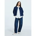 thumbnail image 2 of Scoop Women's and Women's Plus Cropped Oversized Button-Down Shirt, Sizes XS-4X, 2 of 5