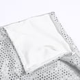 thumbnail image 6 of Women's Sequin Skirt Sparkle Stretchy Bodycon Mini Skirts (Silver L), 6 of 8