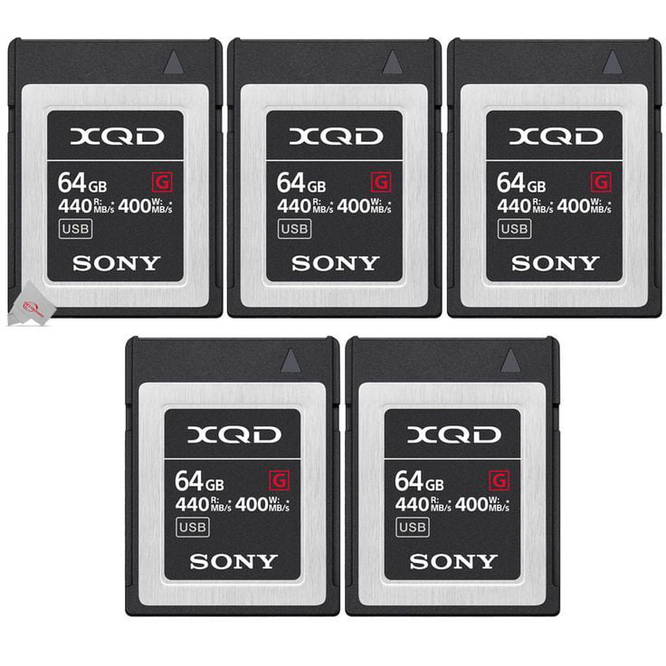 QDG64E/J 2-Pack Sony Professional XQD G Series 64GB Memory Card 