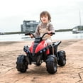 thumbnail image 2 of BKIRNP 12V 4-Wheeler ATV Quad Ride On Car,Electric 4 Wheeler Quad ATV Car with MP3, USB, LED Headlight Ride On Toys for Kids 3-6 Years,Red, 2 of 8