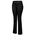 thumbnail image 3 of MixMatchy Women's High Waist Comfy Stretchy Bootcut Trouser Pants, 3 of 3