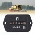 thumbnail image 2 of Mechanical Hour Meter Fully Sealed Rectangle DC 12V-36V High Accuracy Time Counter for Engineering Machinery, 2 of 6