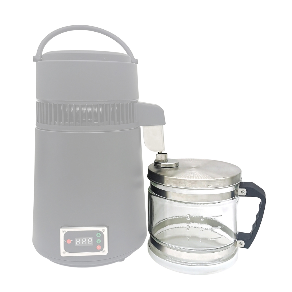 4L Glass Water Collector For Countertop Distillers Glass Collection Bottle